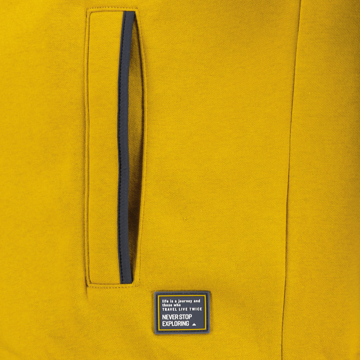 CASA MODA Kapuzenjacke aus Baumwollmischung gelb