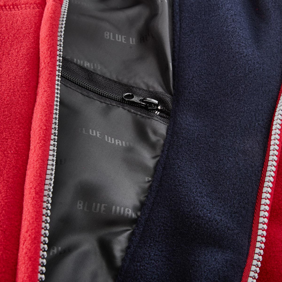 Blue Wave Microfleecejacke, wasser- und windabweisend rot