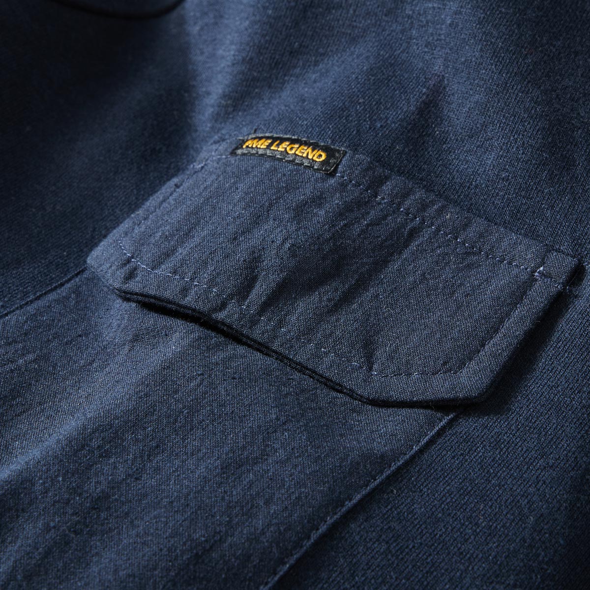 PME LEGEND Sweatshirt mit Elasthan dunkelblau