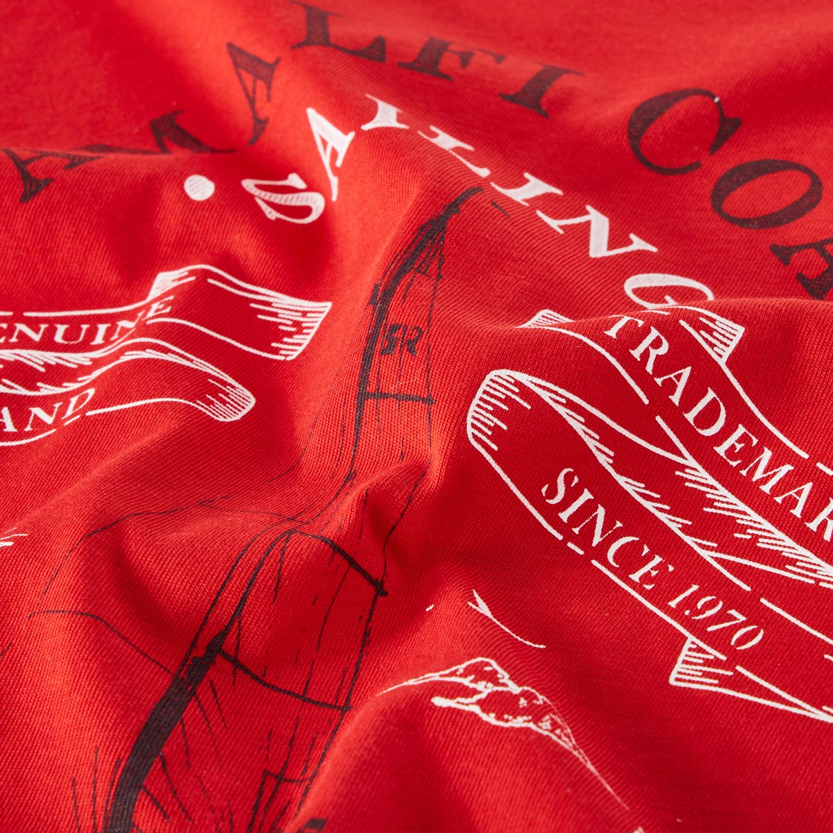 Hajo T-Shirt mit Motiv-Print rot