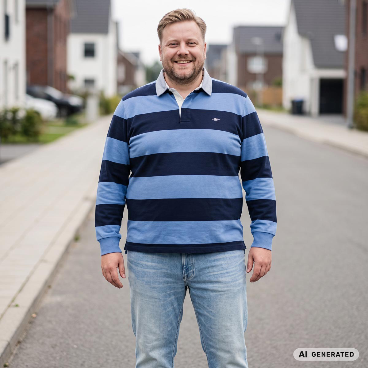 Gant Poloshirt aus Baumwolle blau