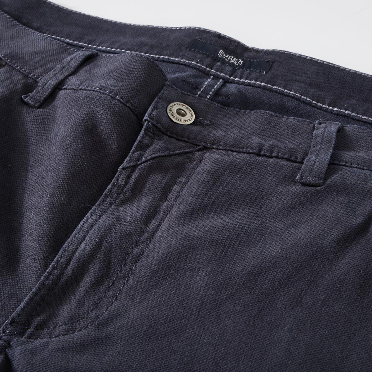 Eurex by Brax Baumwollhose "Luke" mit Stretch, Tapered Fit blau