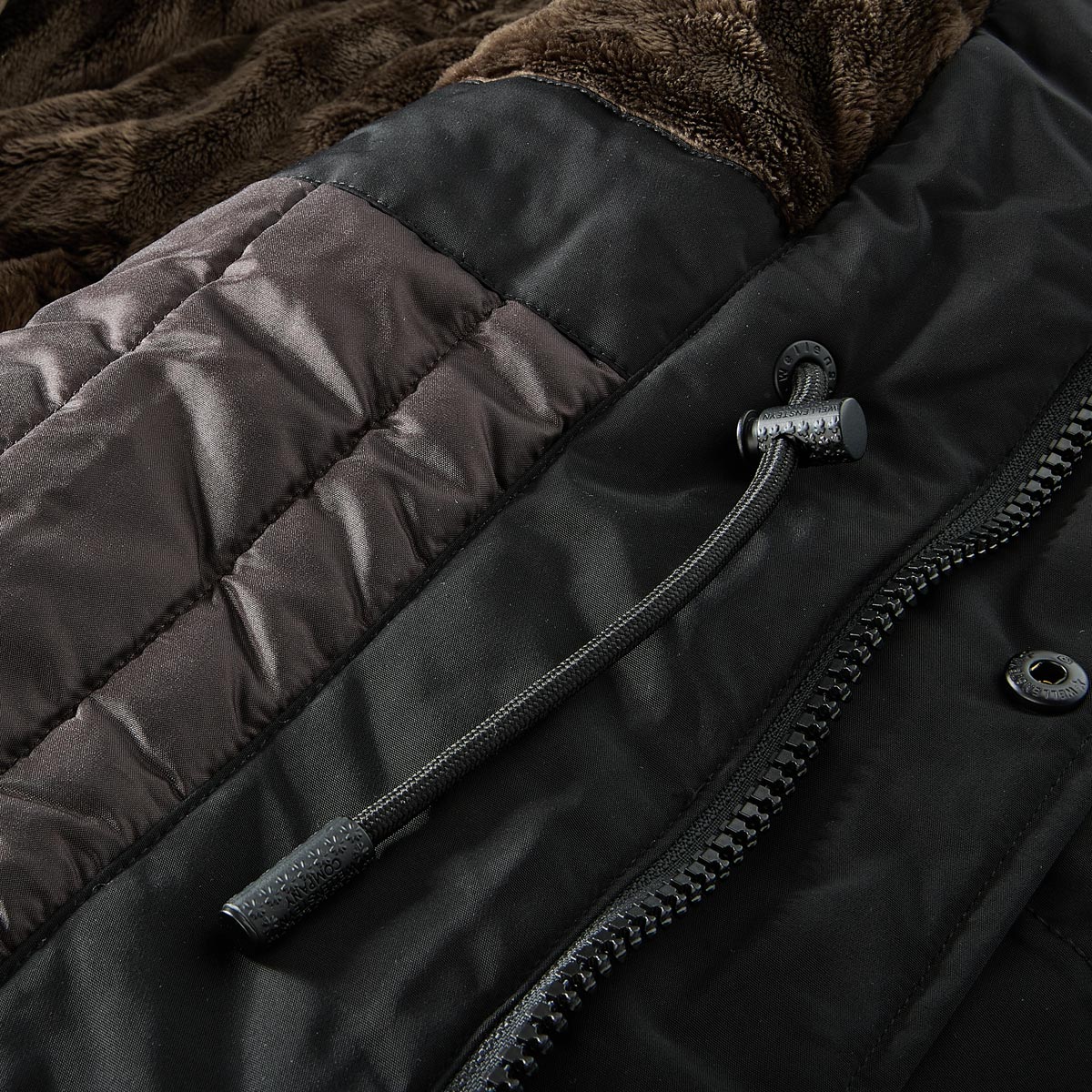 Wellensteyn Wattierter Parka "Traveller", wind- und wasserdicht schwarz