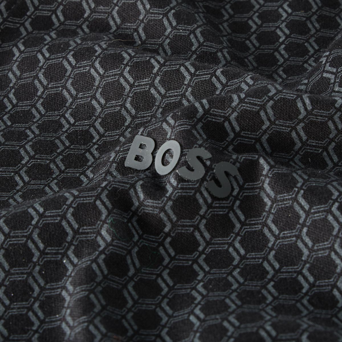 BOSS Freizeithemd mit Allover-Muster anthrazit