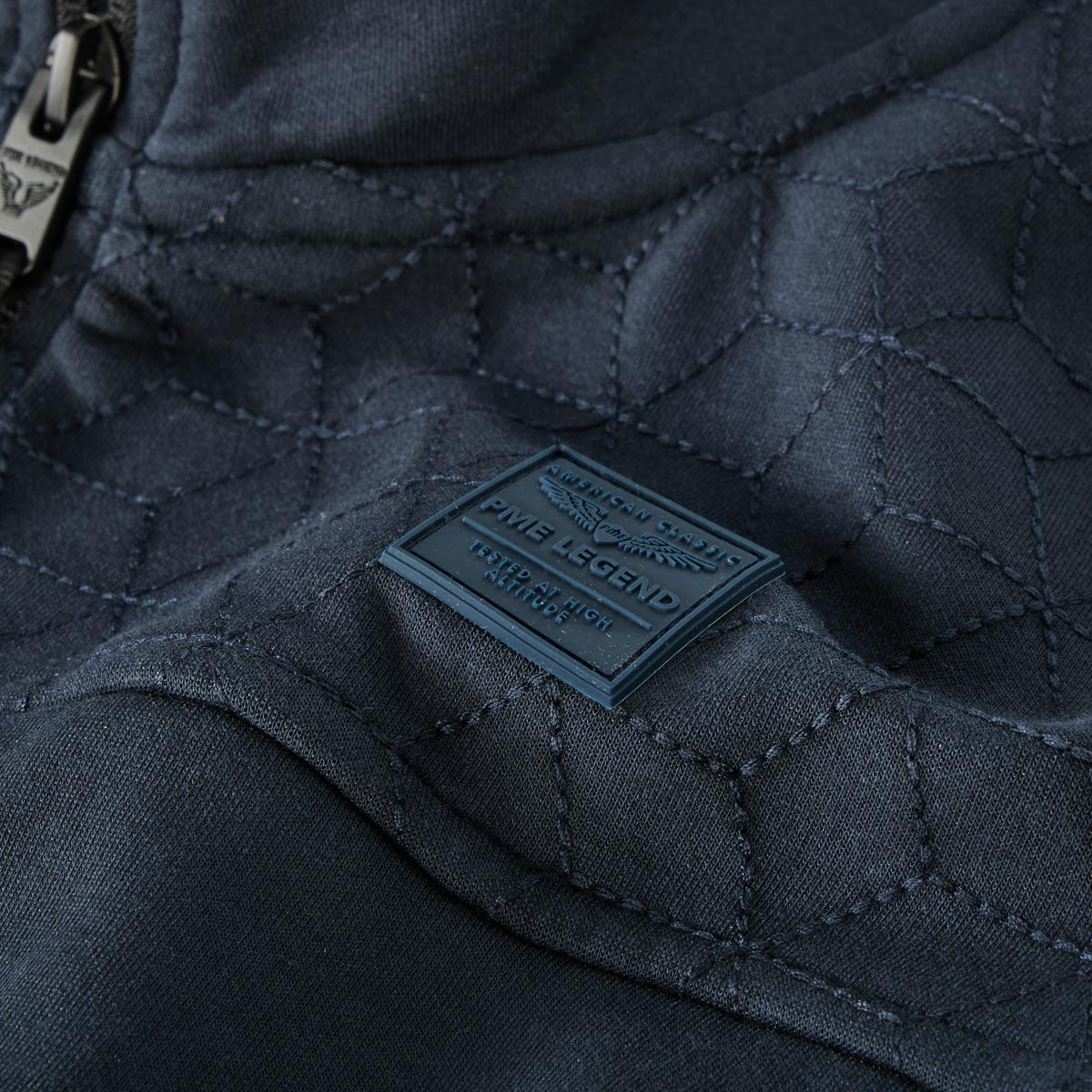 PME LEGEND Sweatjacke mit Elasthan dunkelblau