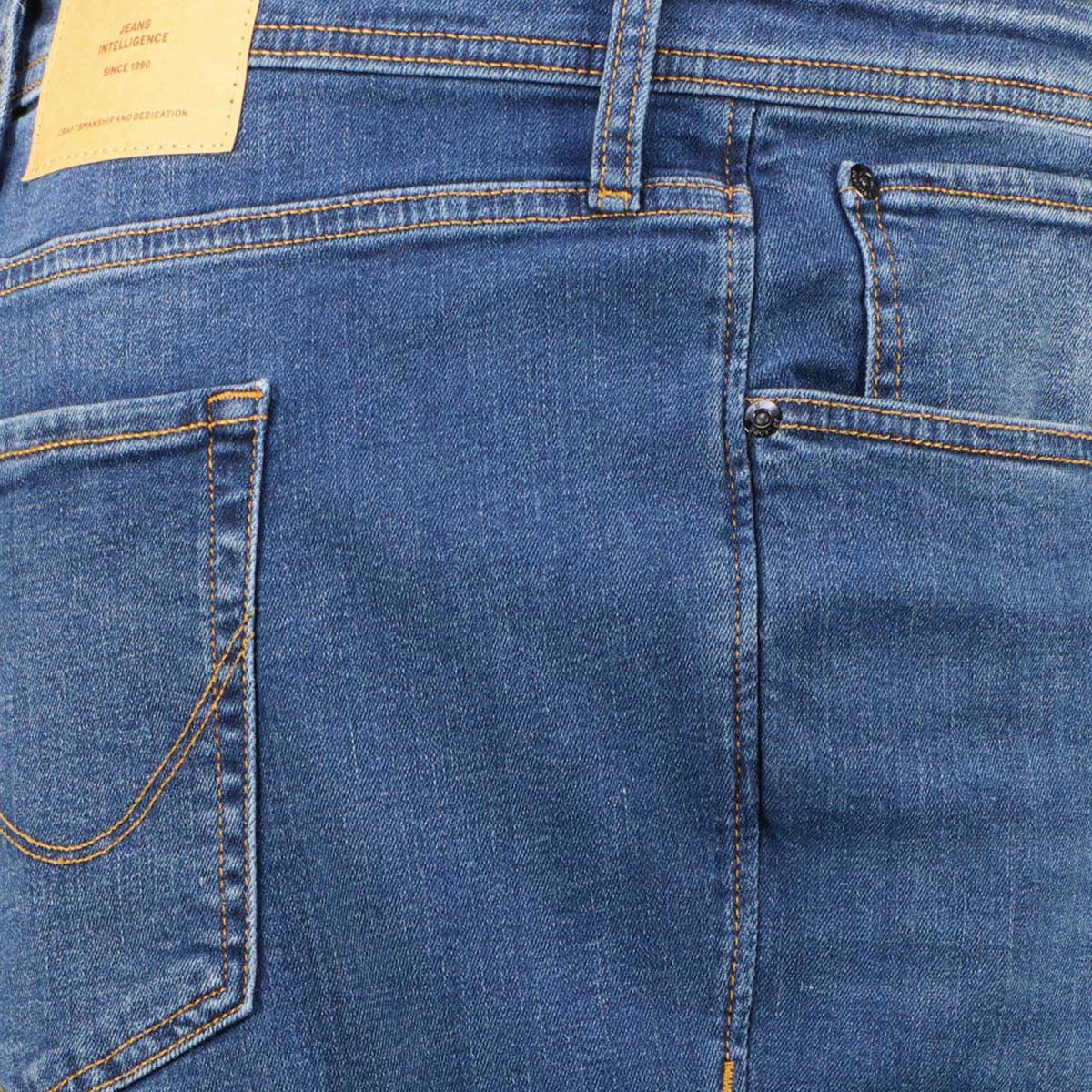 Jack&Jones Superstretch-Jeans „Mike“, Tapered Fit jeansblau