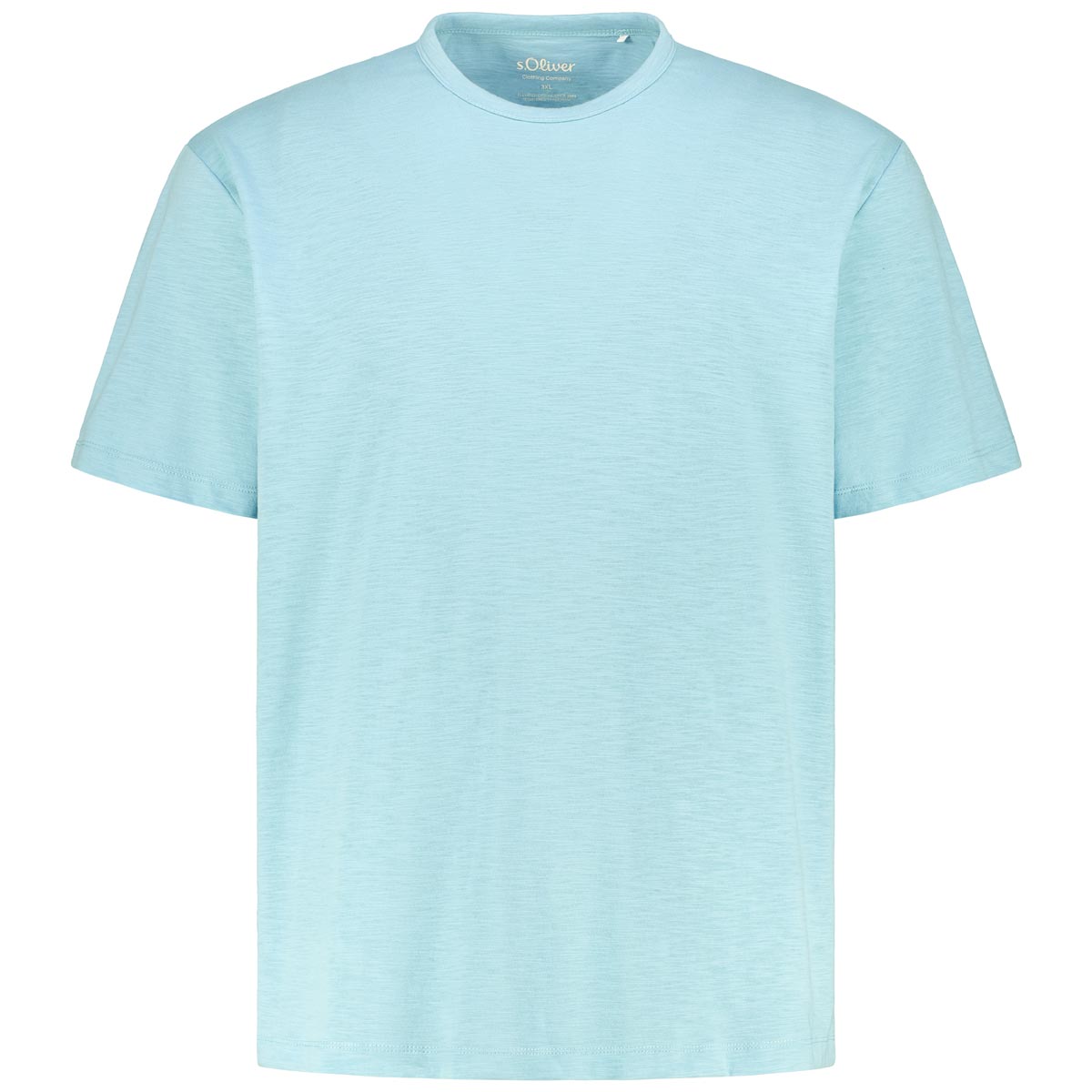 s.Oliver Basic T-Shirt mit Rundhalsausschnitt, elastisch Farbe türkis Größe günstig online kaufen