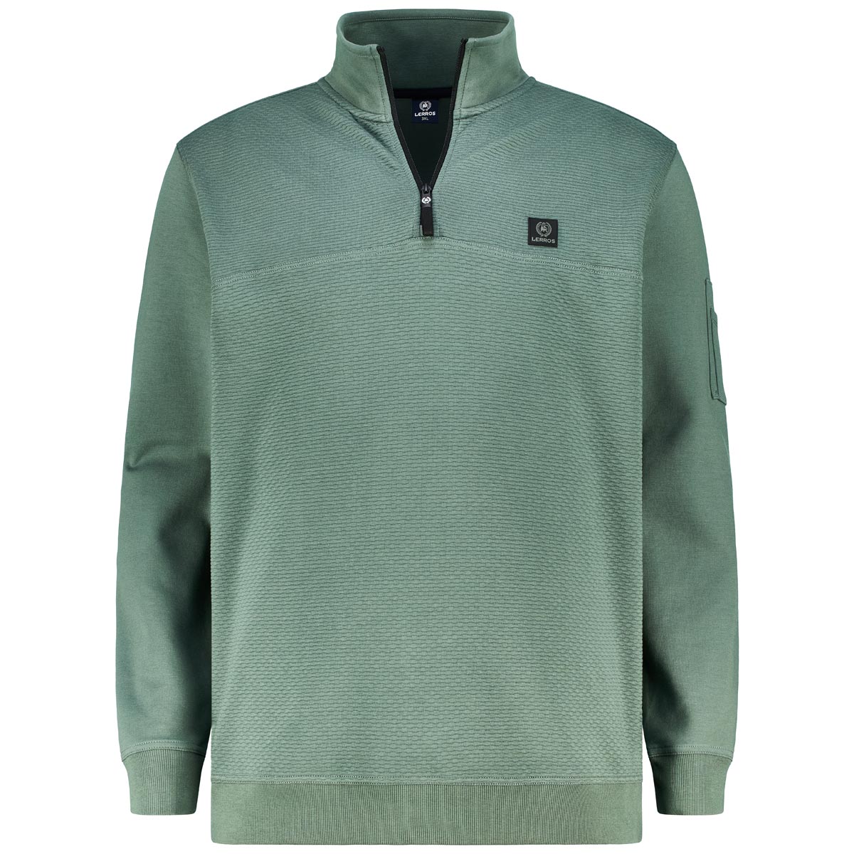 Troyer-Sweatshirt mit Stretch
