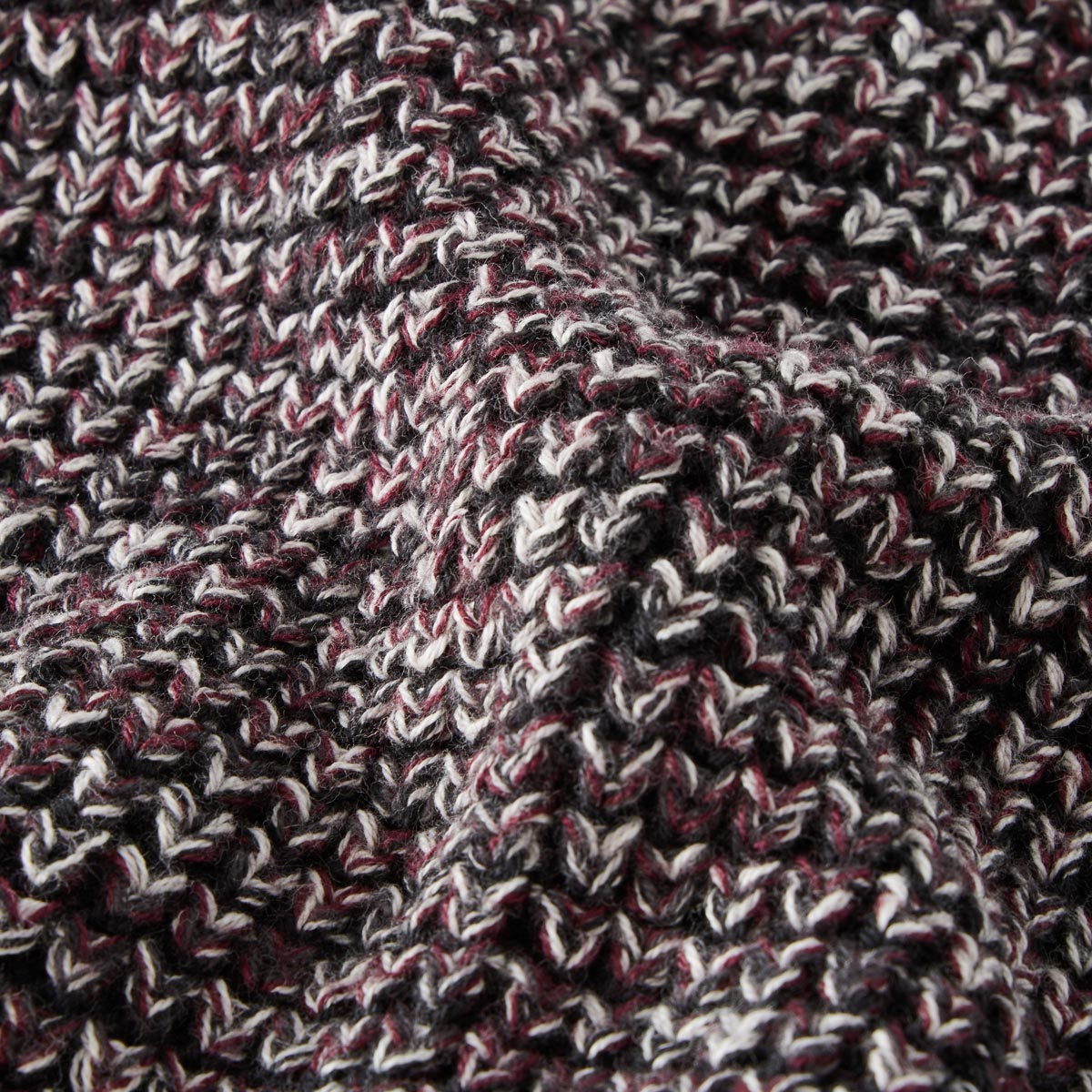 RAGMAN Grobstrickpullover aus Baumwolle dunkelrot