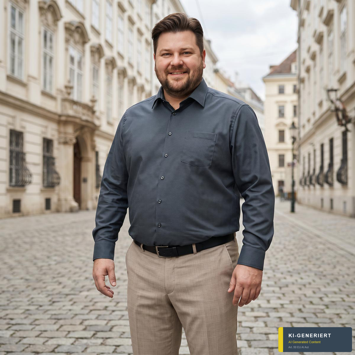 VENTI Businesshemd mit Allover-Muster schwarz