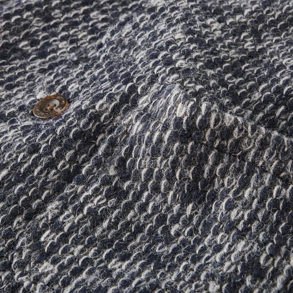 camel active Stricksakko mit Wollanteil dunkelblau
