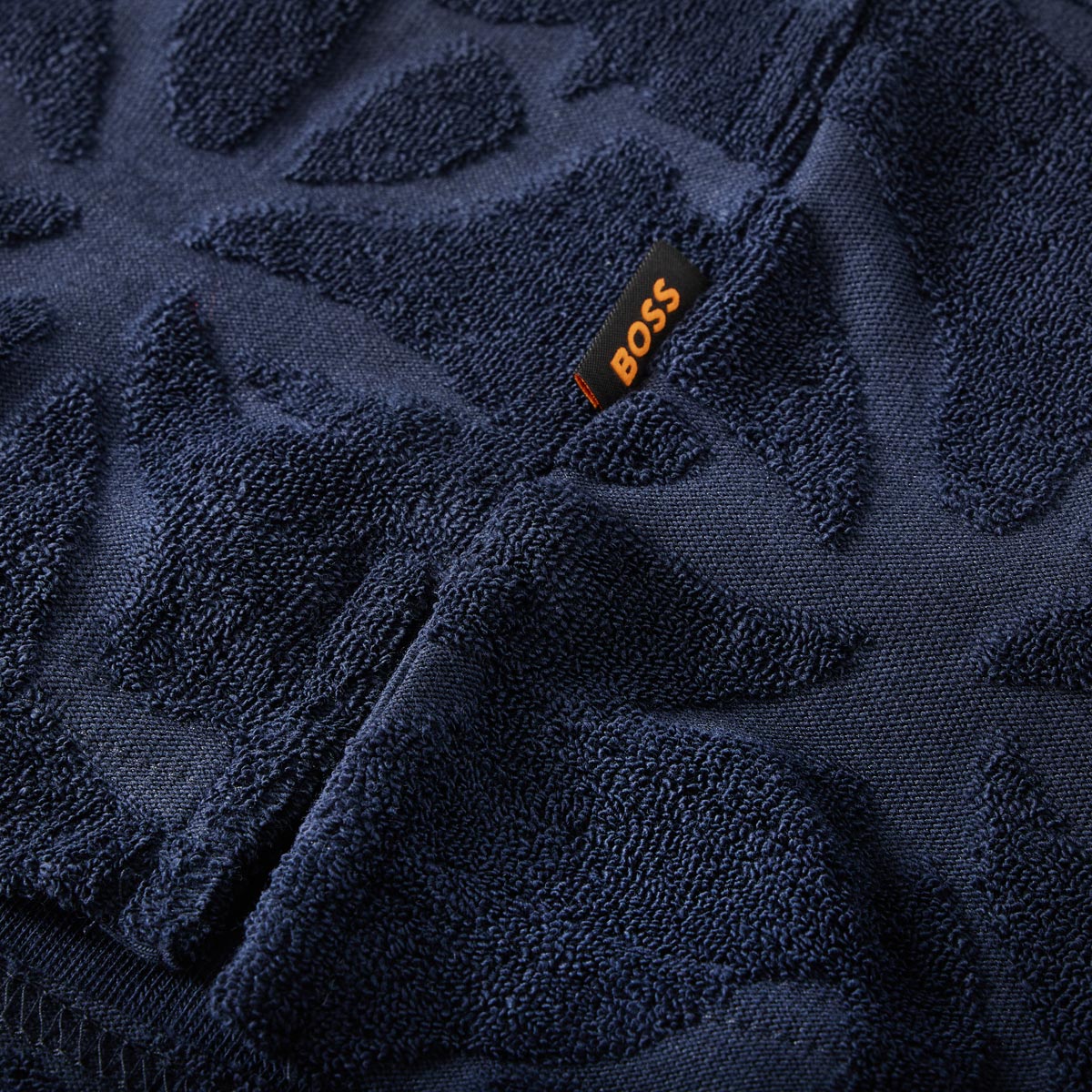 BOSS Poloshirt aus Frottee dunkelblau