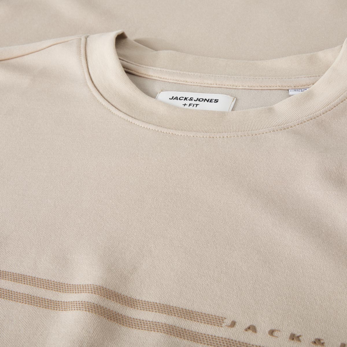 Jack&Jones T-Shirt aus Materialmix grau