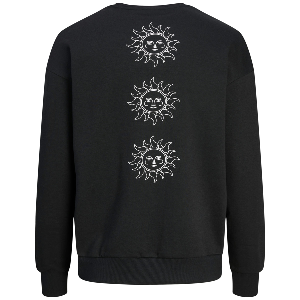 Jack&Jones Sweatshirt aus Materialmix schwarz