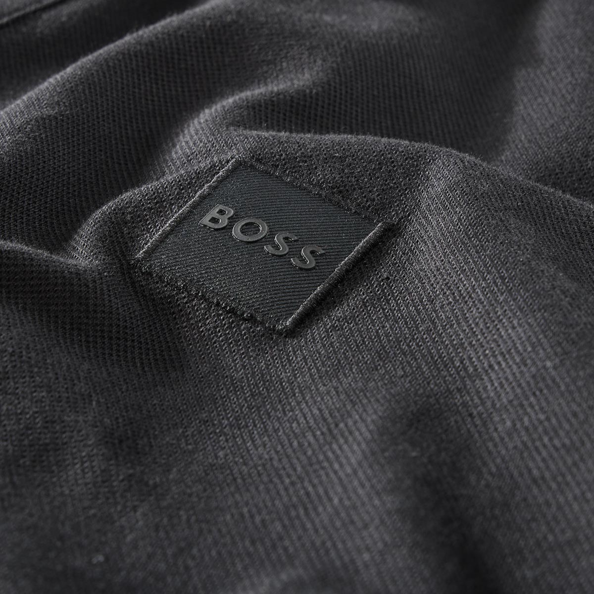 BOSS Poloshirt mit Elasthan schwarz