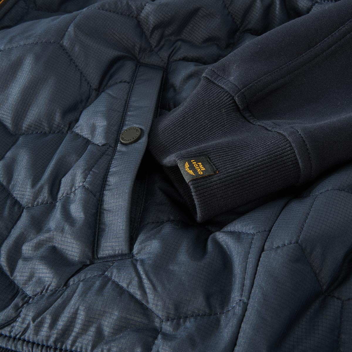 PME LEGEND Blouson mit Stepp-Einsatz dunkelblau