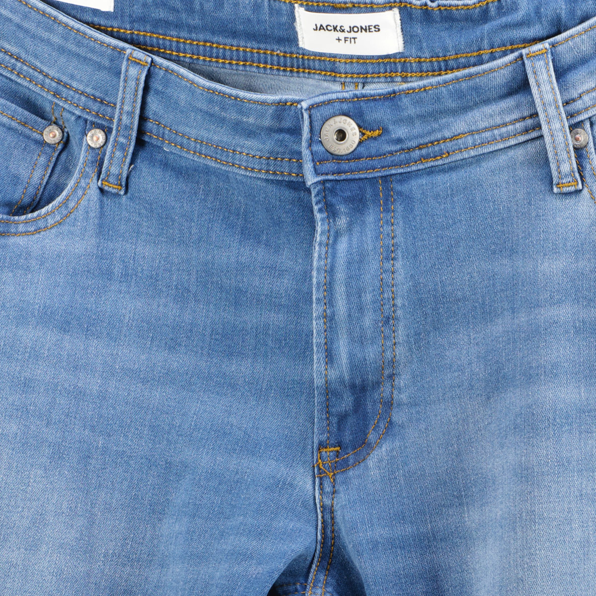 Jack&Jones Stretch-Jeans „Glenn“, Slim Fit jeansblau