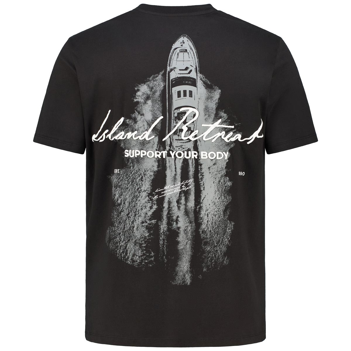 Jack&Jones T-Shirt mit Print auf Vorder- und Rückseite schwarz