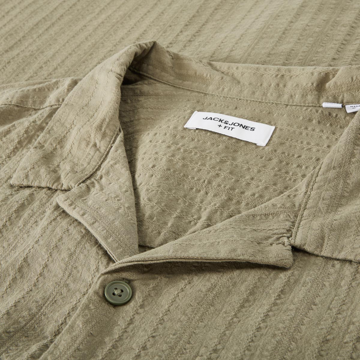 Jack&Jones Freizeithemd aus Baumwolle oliv