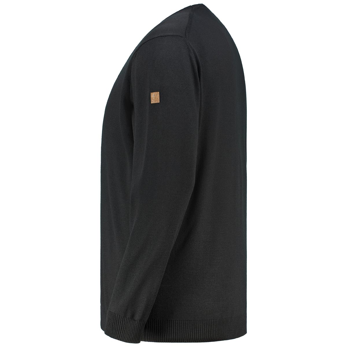 Hajo Pullover aus Wolle, kratzfrei schwarz