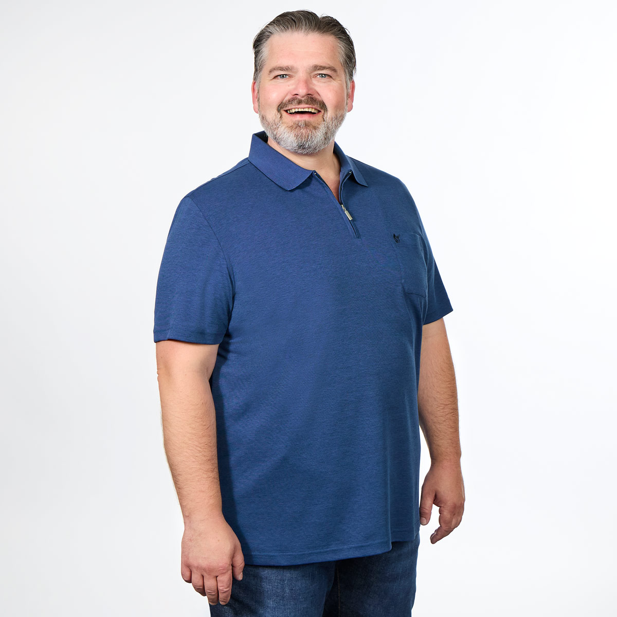 Hajo Poloshirt "Stay Fresh", atmungsaktiv blau