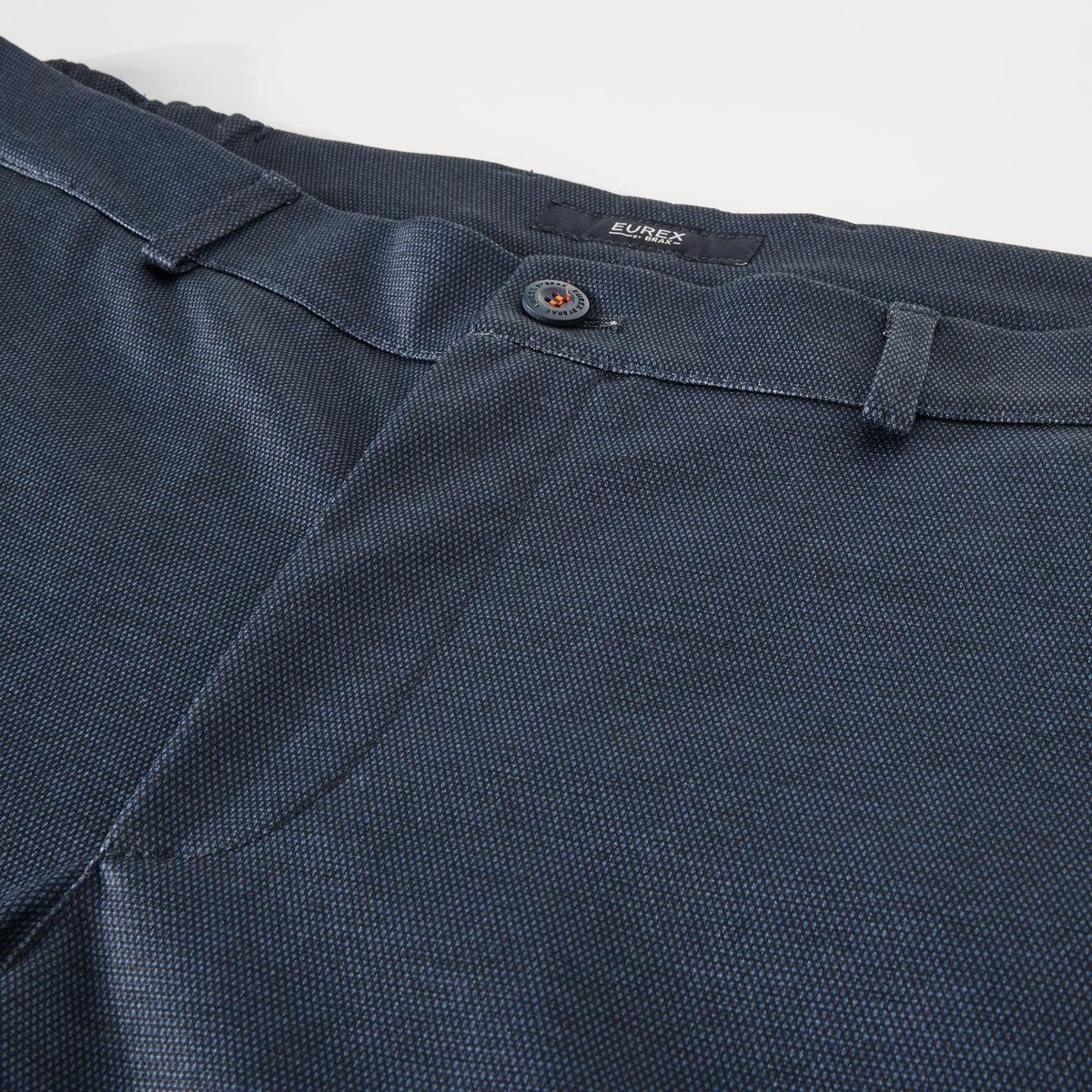 Eurex by Brax Chino "Thore", Tapered Fit, knitterarm blau