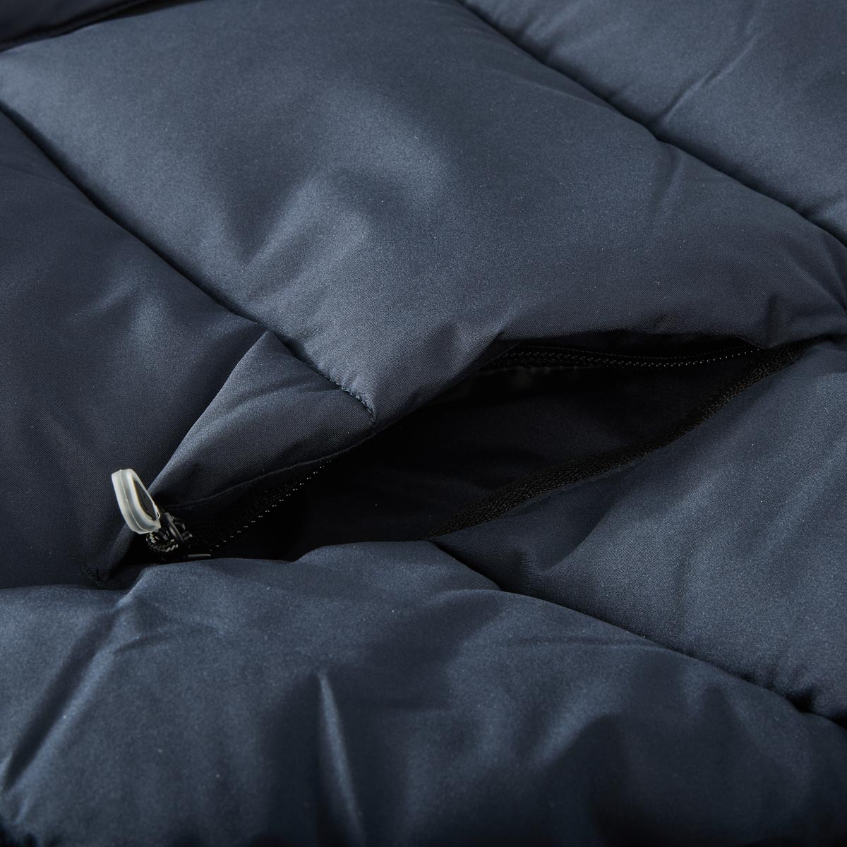 Blue Wave Wattierte Weste mit Kapuze, wind- und wasserabweisend marine