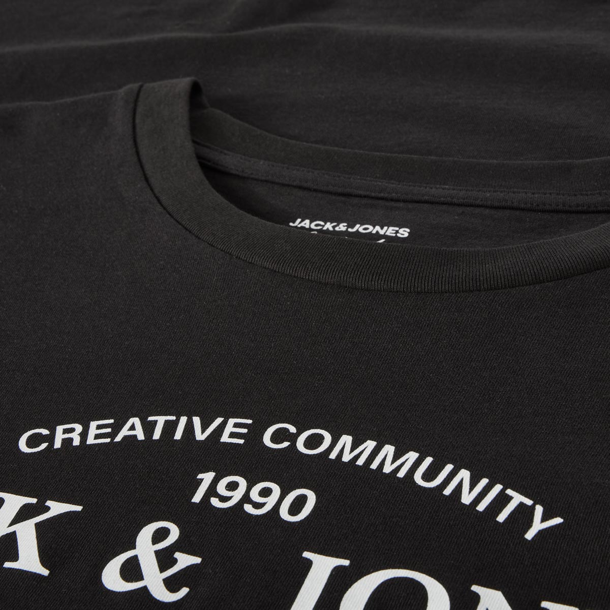 Jack&Jones T-Shirt mit Label-Print schwarz