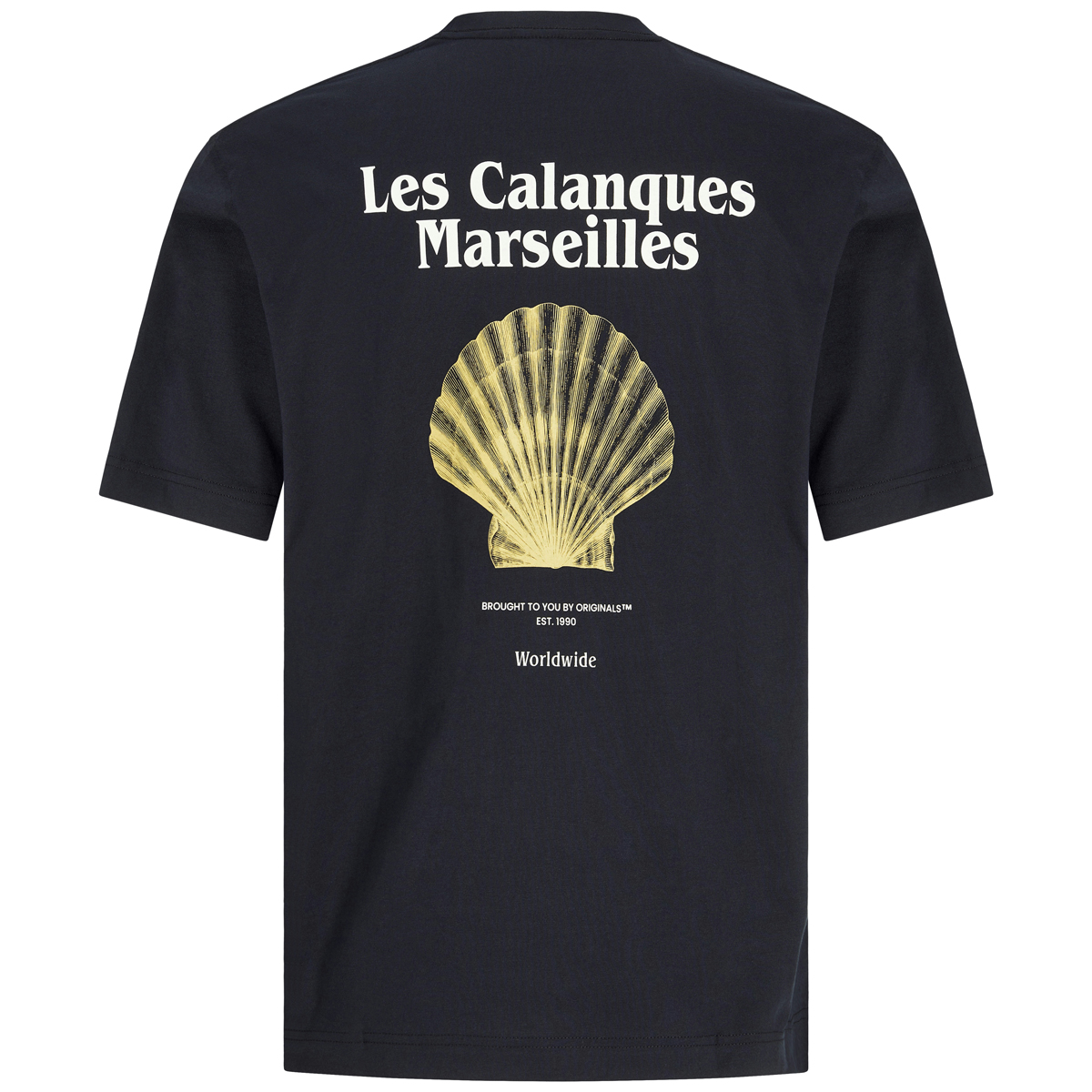 Jack&Jones T-Shirt mit Print auf Vorder- und Rückseite schwarz