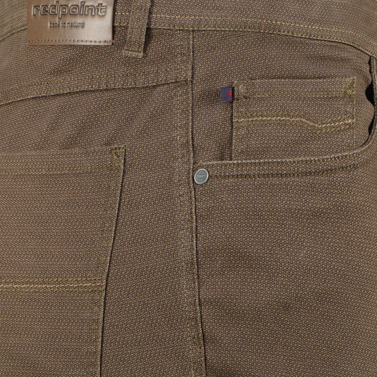 Redpoint Baumwollhose „Milton“ mit Stretch braun