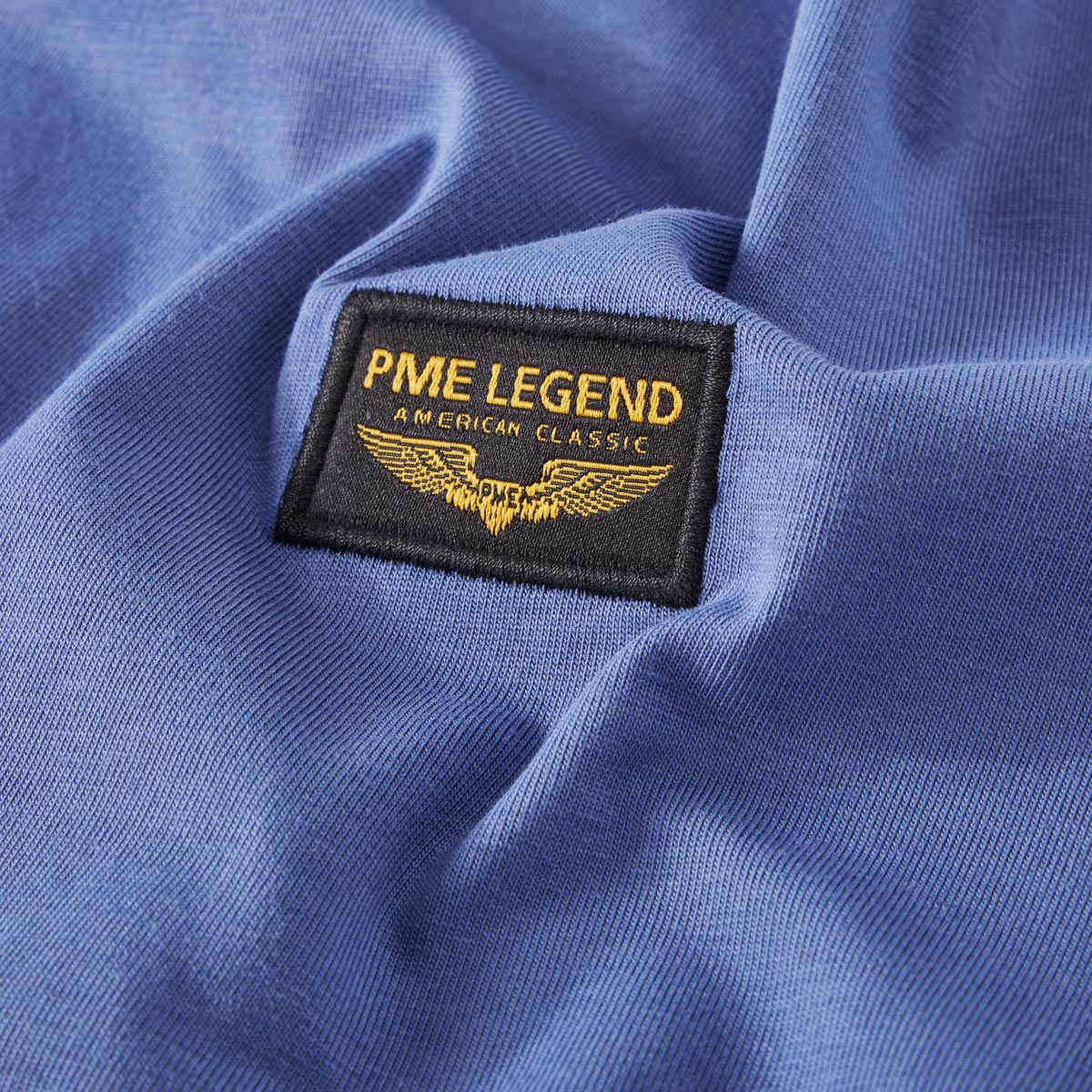 PME LEGEND T-Shirt mit Elasthan blau