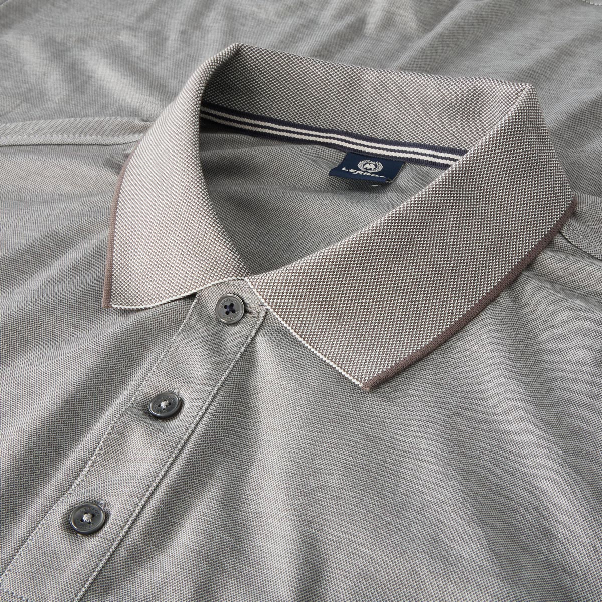 Lerros Poloshirt mit Elasthan grau