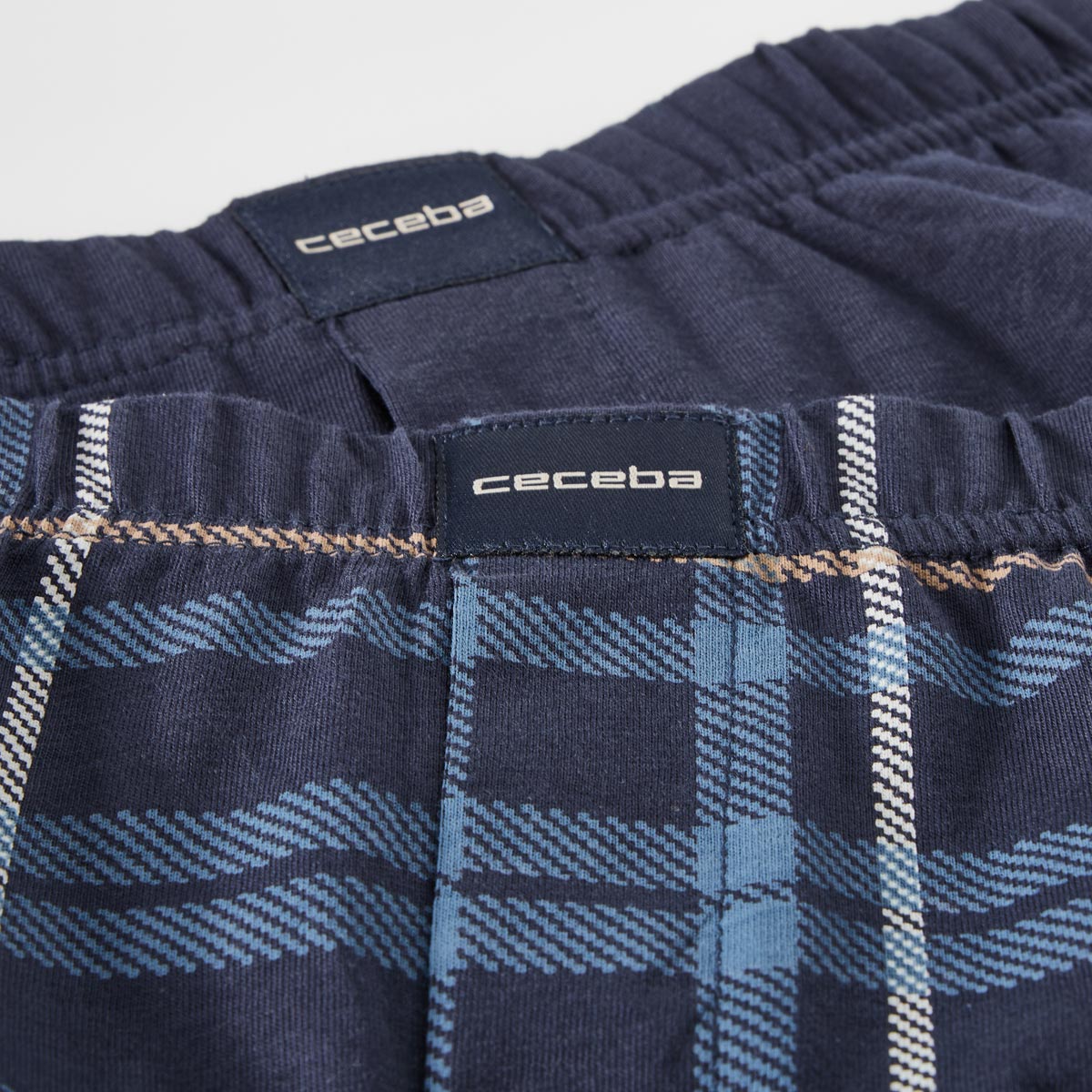 Ceceba Doppelpack Boxershorts aus Baumwolljersey, elastisch und weich blau