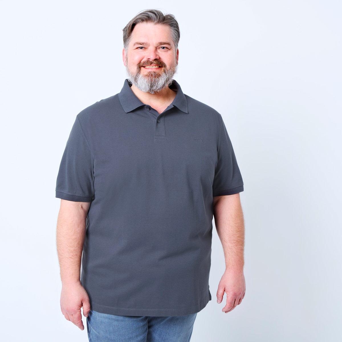 s.Oliver Poloshirt aus Baumwolle dunkelgrau