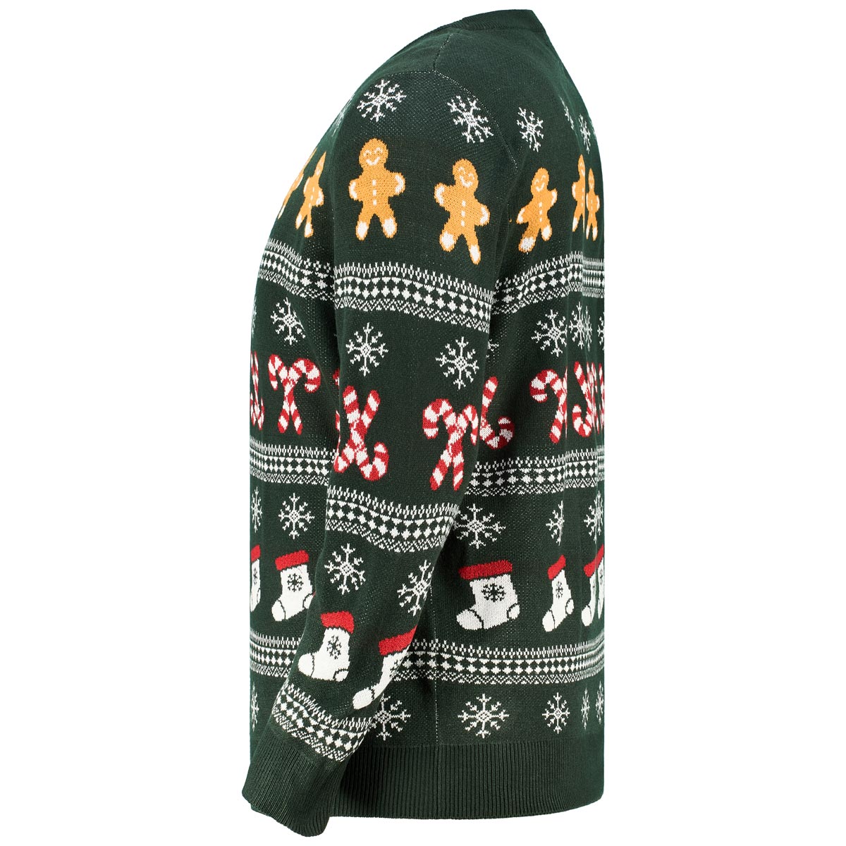 Jack&Jones Strickpullover mit Weihnachts-Print dunkelgrün