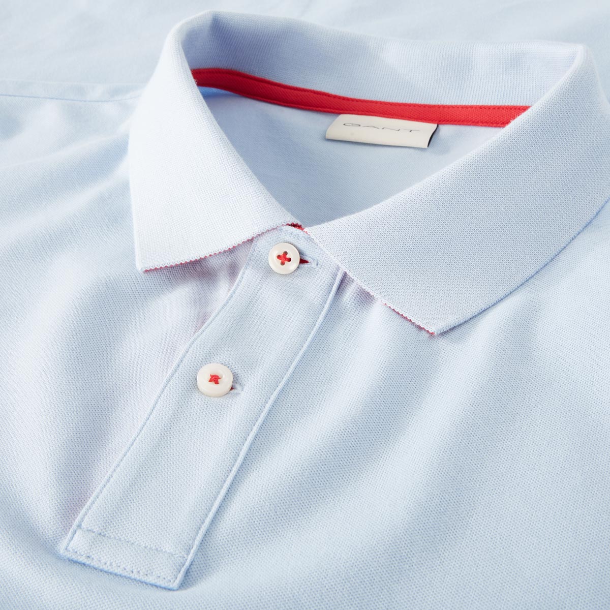 Gant Poloshirt mit Stretch lichtblau