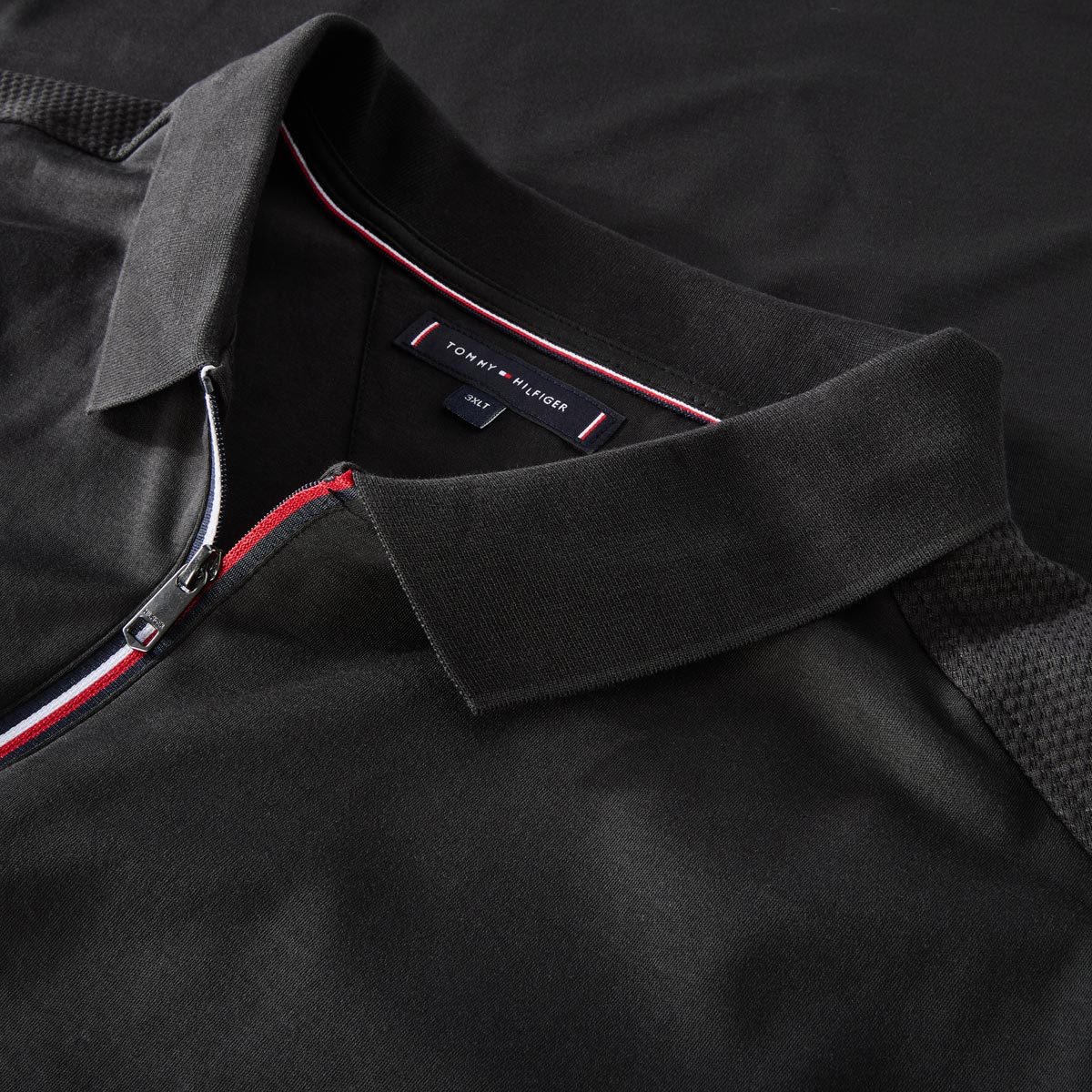 Tommy Hilfiger Poloshirt mit Kontrastdetails schwarz