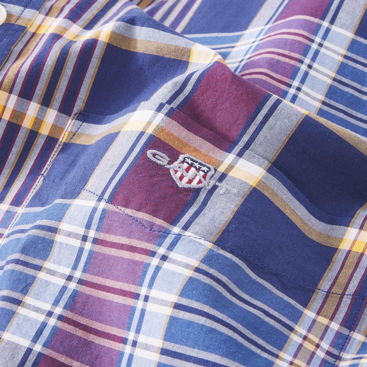 Gant Kariertes Freizeithemd  blau/rot