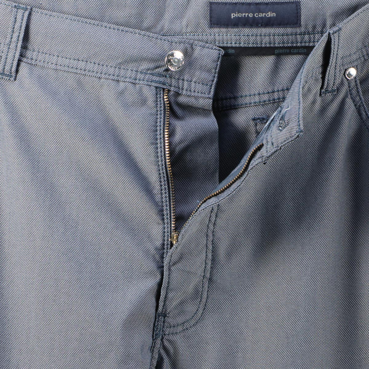 Pierre Cardin Baumwollhose "Lyon" mit Stretch, Slim Fit blau