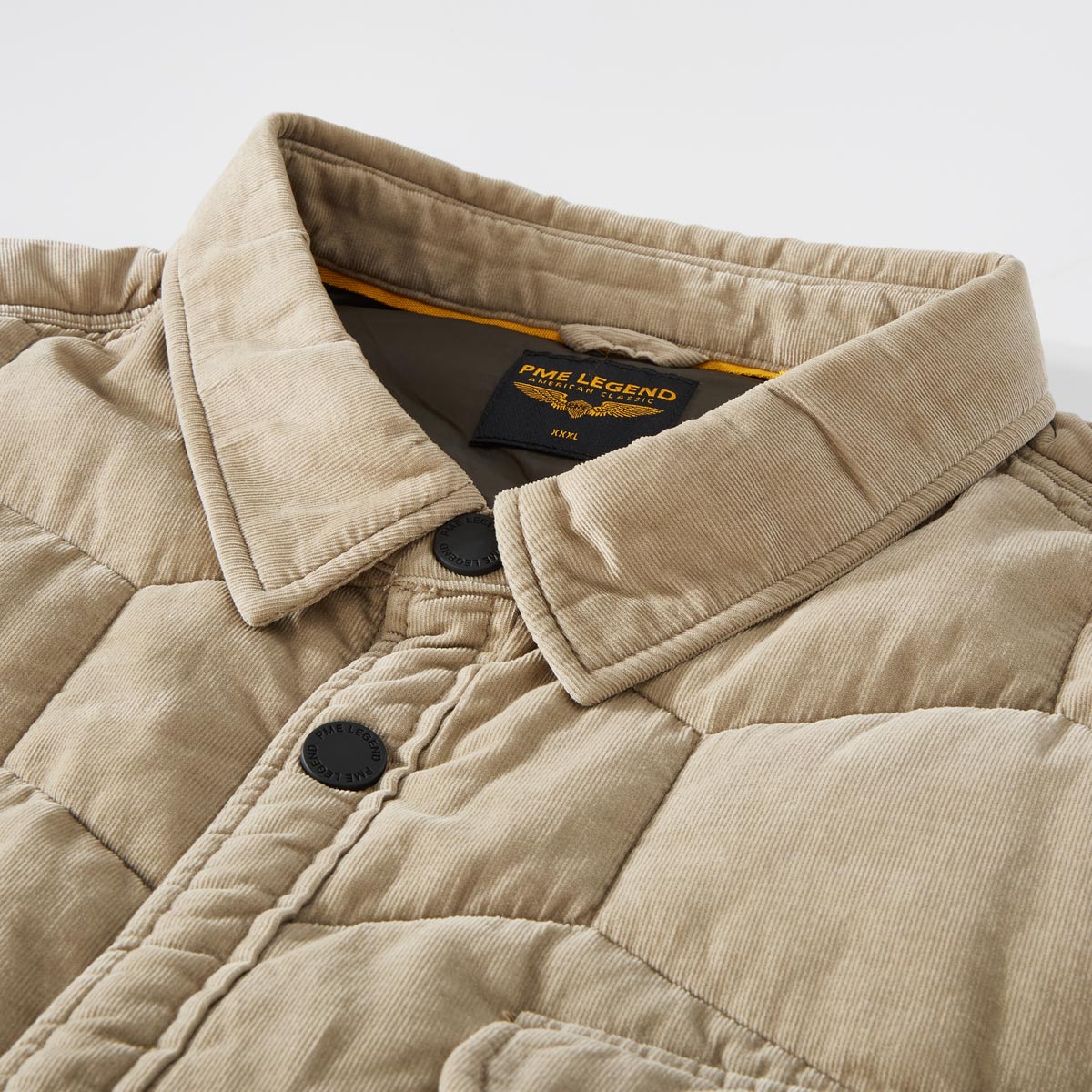 PME LEGEND Gesteppte Feincord-Jacke sand