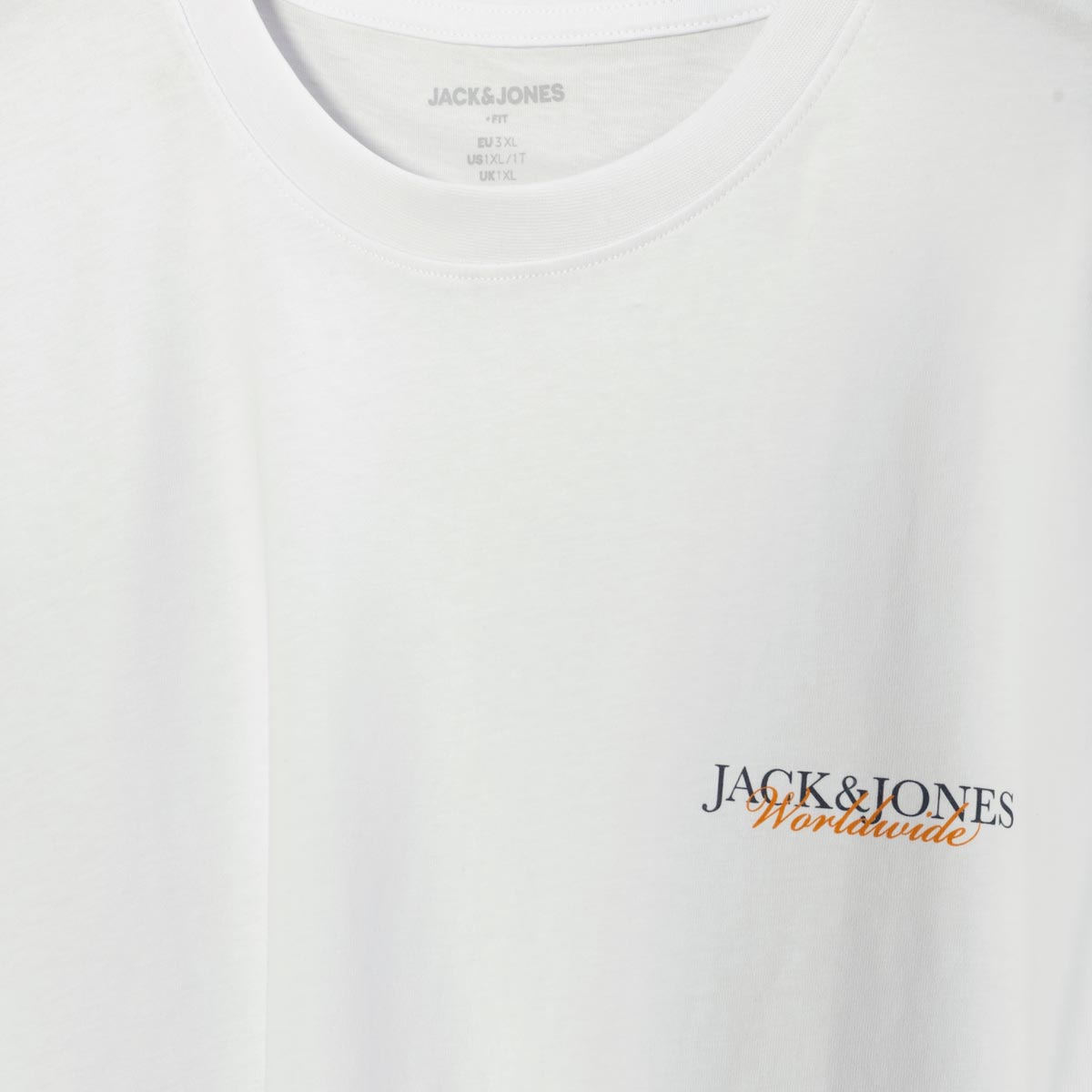 Jack&Jones T-Shirt mit Print auf Vorder-und Rückseite weiß
