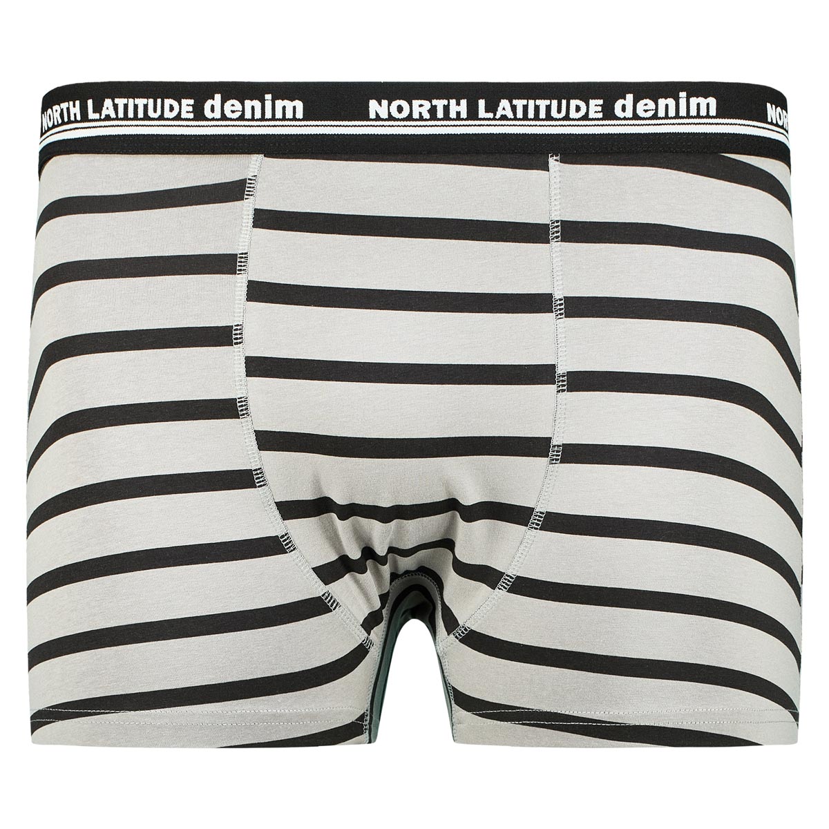 North 3er-Pack Pants mit Stretch grau