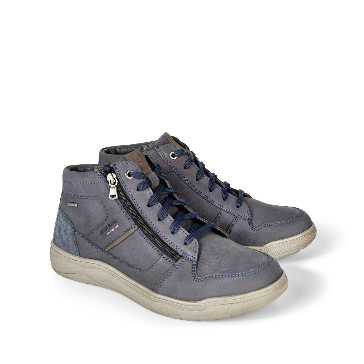 JOSEF SEIBEL Halbschuh aus Leder mittelblau