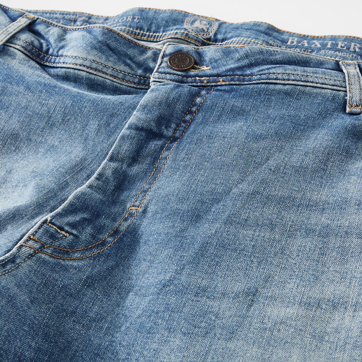 Lerros Stretch-Jeans "Baxter" im 5-Pocket Stil, Regular Fit hellblau