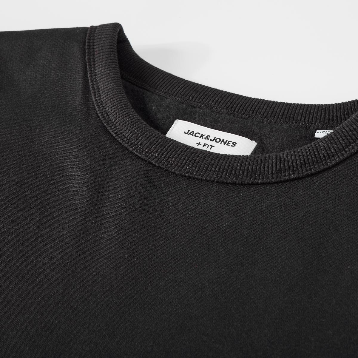 Jack&Jones Sweatshirt mit Fleece-Innenseite schwarz