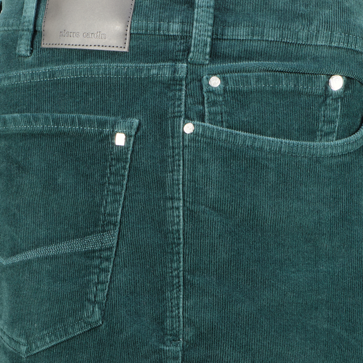 Pierre Cardin Cordhose "Lyon" mit Stretch, Slim Fit dunkelgrün