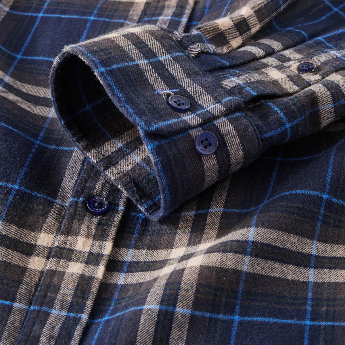 North Flanellhemd im Comfort Fit dunkelblau