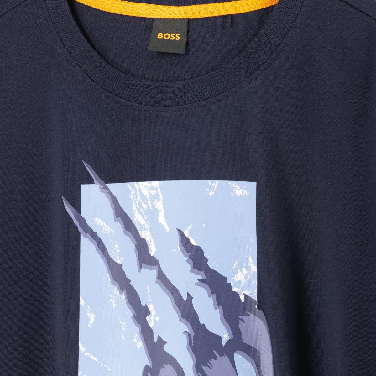 BOSS T-Shirt mit Print dunkelblau