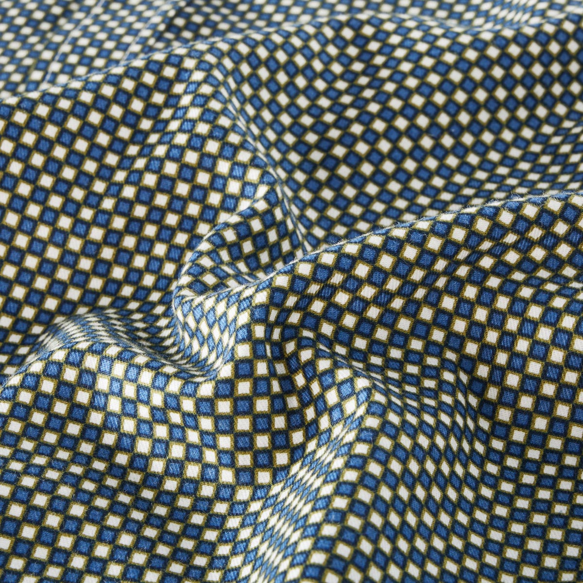 CASA MODA Freizeithemd mit Allover-Muster blau