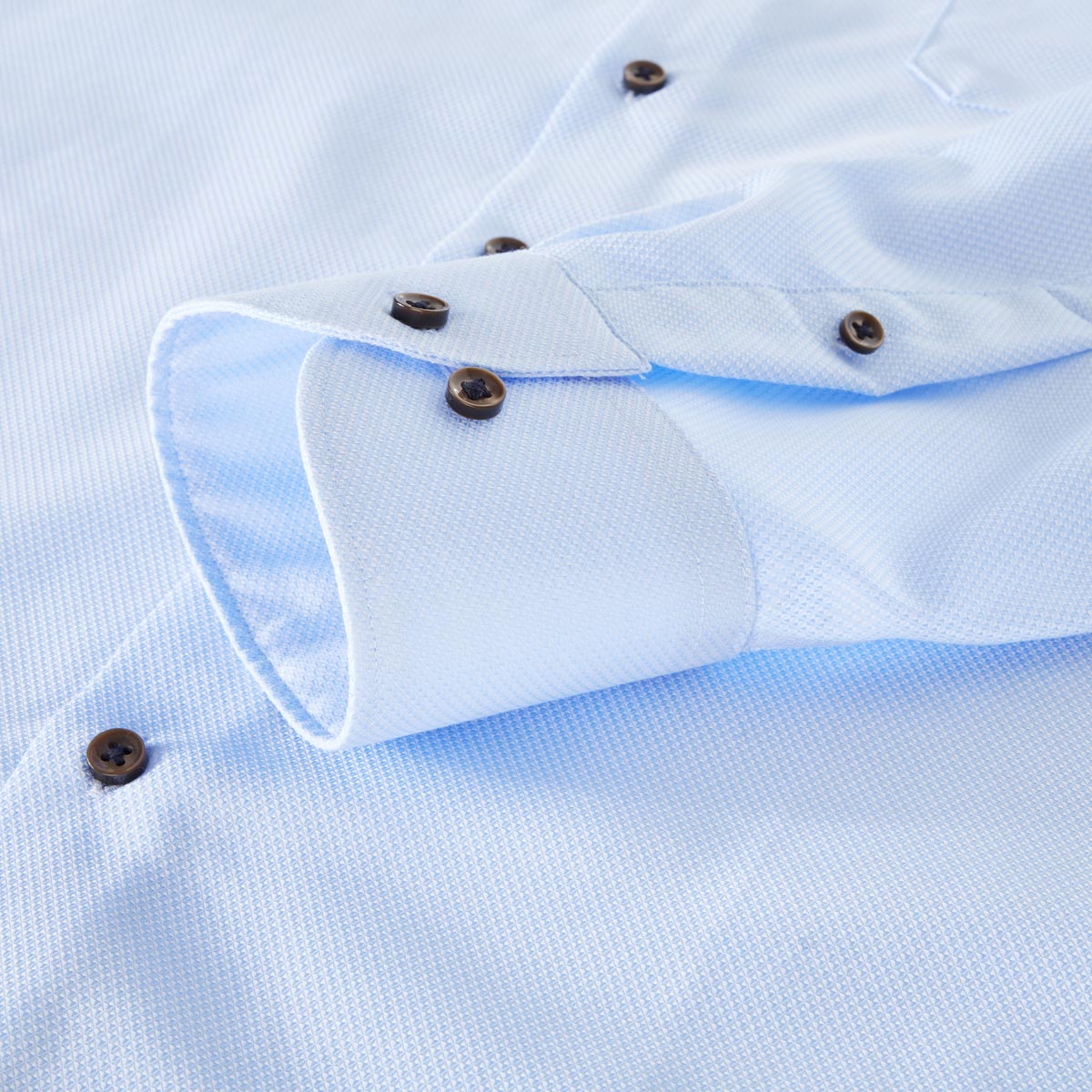 ETERNA Businesshemd aus Baumwolle, bügelfrei hellblau